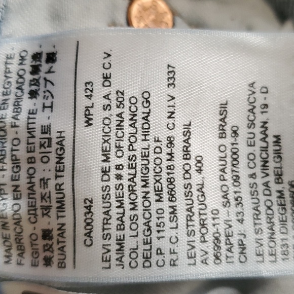 Levis 501  blue highrise button fly  jeans size 30 - Picture 7 of 16